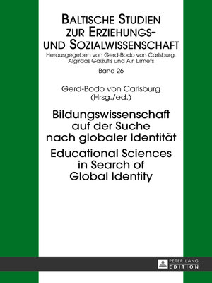 cover image of Bildungswissenschaft auf der Suche nach globaler Identität- Educational Sciences in Search of Global Identity